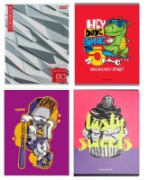 Тетрадь 80л Клетка, принт ассорти более 50 видов.