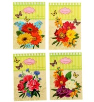 Блокнот 40л А6 &quot;Две бабочки и букет&quot; спираль