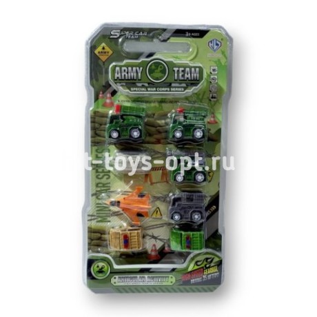 Набор машинок военных на блистере
