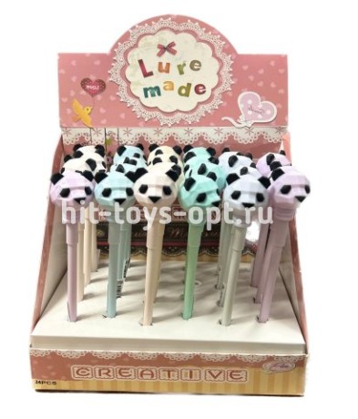 Ручка сувенирная шариковая синяя 0,7мм Панда