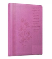 Записная книжка А5 160 л. БУКЕТ НА ЦВЕТНОМ ФОНЕ-9 ТМ«Collezione» кожзам. тиснение, розовая