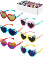 Очки детские &quot;Сердечко&quot;, в пакете, цвет микс