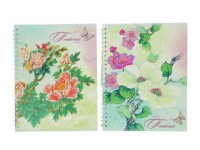 ТМ&quot;Collezione&quot; Тетрадь на гребне 80л. ЯРКИЕ КУСТАРНИКИ (обл.структурная &quot;тесьма&quot;