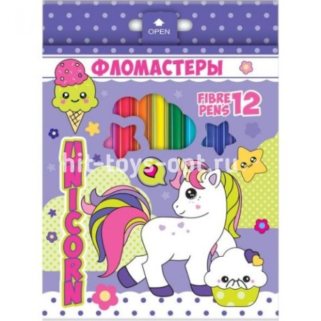 Фломастеры  12 цв. в ассорти