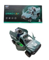 Машина военная с пушкой светомузыка, размер 22*10