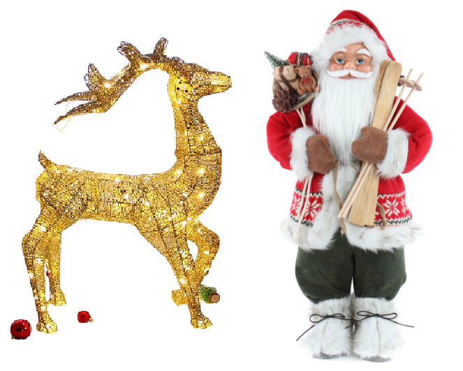 Новогодние Фигуры (Дед Мороз, Внучка, Снеговик и пр.)