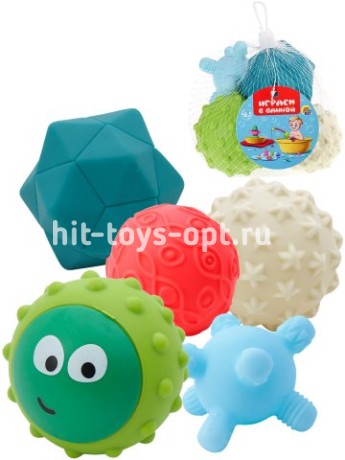 Набор для купания "УЛЫБКА" (5шт., в сетке)