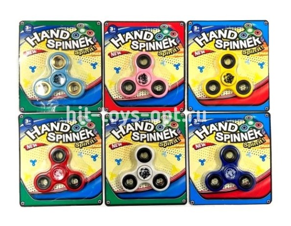 Спиннер Метал на Листе, цвет ассорти, в уп 24шт. цена за шт.