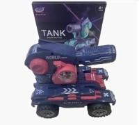 Танковая установка светомузыка, башня крутится, светящаясся, размер 18*18