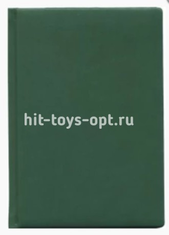 Ежедневник А5 "Глосс" ЗЕЛЕНЫЙ 192л. датир. переп. кожзам