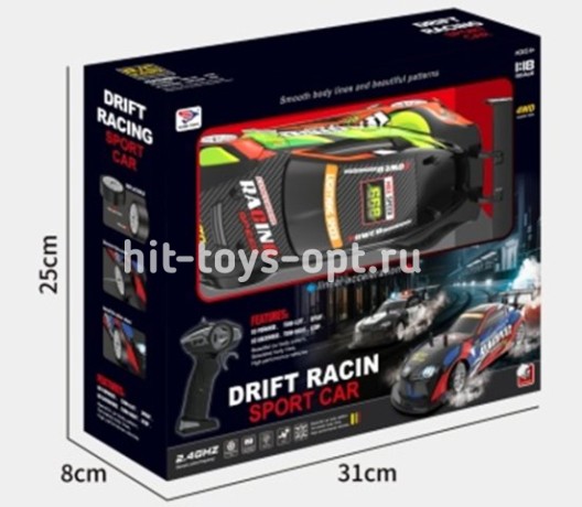 Машинка для дрифта на РУ аккум 25*10 с акс+пар