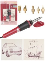 НАБОР ДЛЯ ВЫЖИГАНИЯ ПО ДЕРЕВУ 2 плашки 15х15 см (в блистере). ТРАНСПОРТ