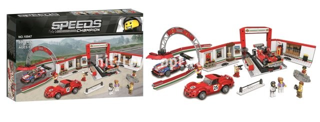 Конструктор Гонки - Мастерская Феррари, 883 дет.