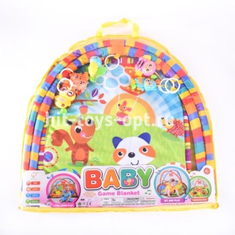 Коврик с дугами животные