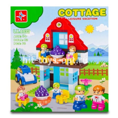 Конструктор дупло домик на ферме 76 дет.