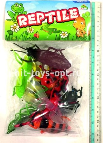 Набор Фигурок - Пауки, Гусеницы, Жуки - 9 фигурок