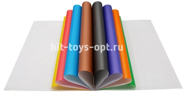 Цветная Бумага Односторонняя, А4, 8 листов