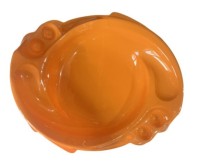 Арена для волчков оранжевая овальная, размер 60*49