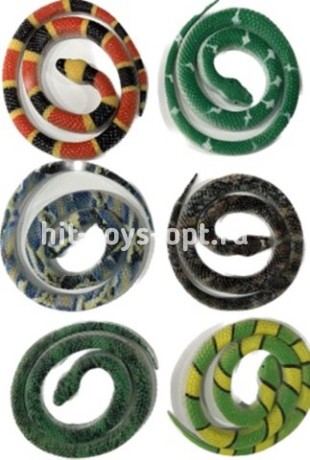 Резиновая змея Новый окрас 70 см