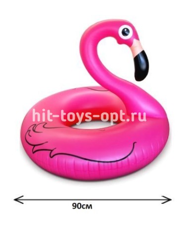 Надувной круг фламинго 90 см