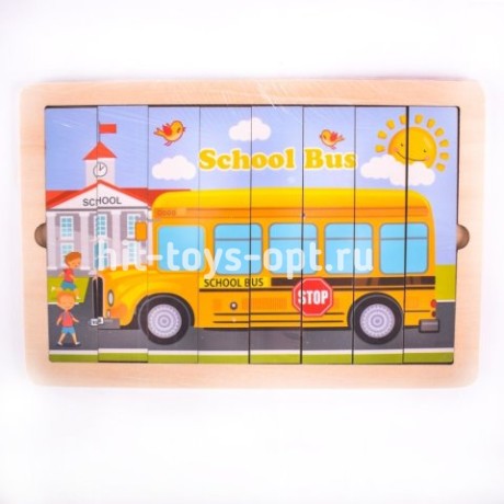 Деревянный пазл техника 23*1*15