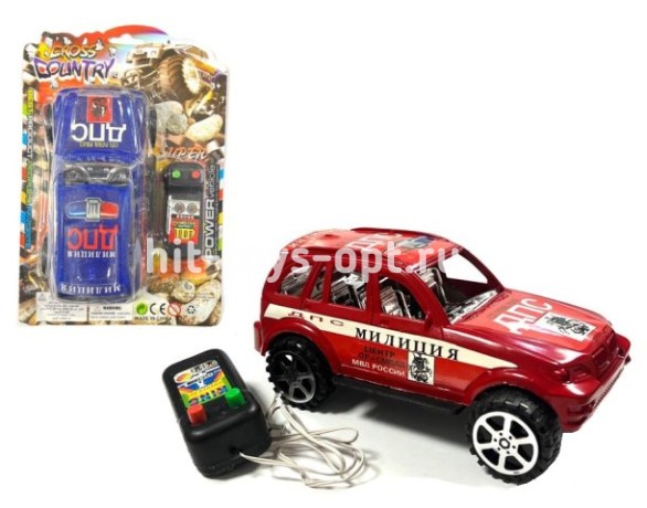 Машина Джип Полиция 16см на ПУ (вперед/назад)