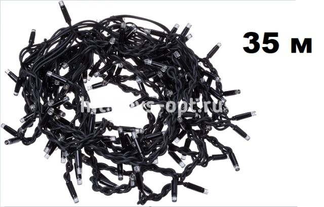 Гирлянда нить диод  500л 35м зел пр УЛИЦА в упак 50035 СИНИЙ