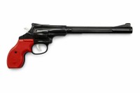 Револьвер под пистоны черный с длинным дулом, размер 33 см