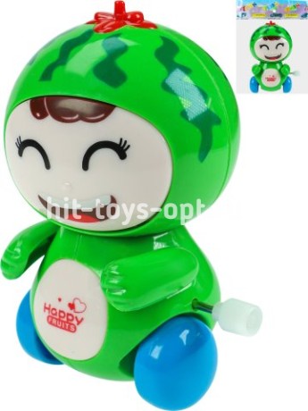 Заводная игрушка "Фрукты", 9,5см, в пакете