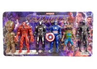Набор Мини Фигурок Героев 6в1 на листе, 27см*14см