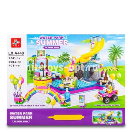 Конструктор аквапарк 637дет.