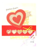 Фотоальбом на 200 фото 10х15 Красное сердце