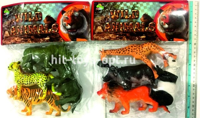 Набор Фигурок - Животные Африки - 2 вида по 4 фигурки