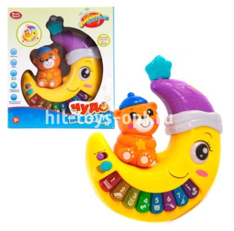 Музыкальная игрушка Чудо-месяц со Свет, музыка, звуки, подсветка, инструменты, яркие цвета, размер 2