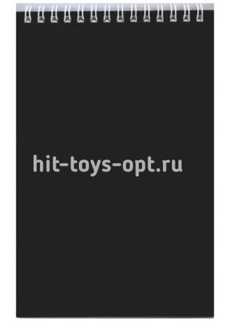 Блокнот А5 60л.кл.греб. ЧЕРНЫЙ д/конференций