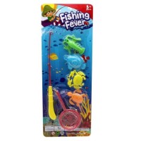 Рыбалка на Листе - 4 больших рыбки + Сачок, размер 48см*18см