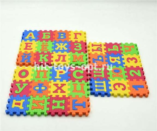 Коврик Пазл - Буквы Маленький - 3 элемента