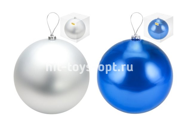 Ёлочный шар 30 см, Весёлых праздников!, цвет ассорти