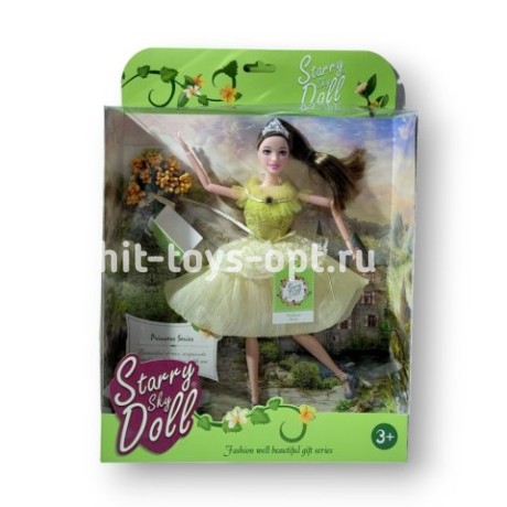 Кукла принцеса с букетом