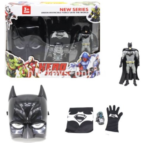 Маска Бэтмен+перчатка стреляет+фигурка, 39*30