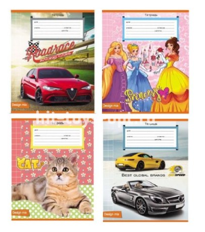 Тетрадь 12л., клетка TM Legend "Микс"