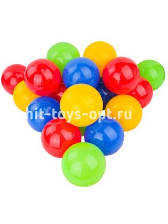 ШАРИКИ ПЛАСТИКОВЫЕ 100 шт. ЦВЕТНЫЕ, Ø85 мм