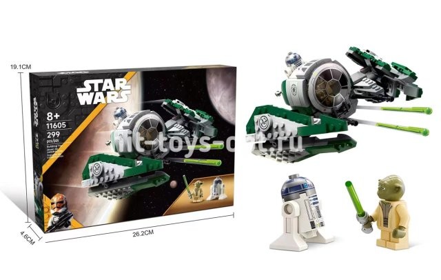 Конструктор Star Wars "Джедайский истребитель Йоды" 299 дет.