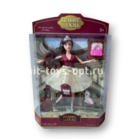 Кукла принцесса с питомцем