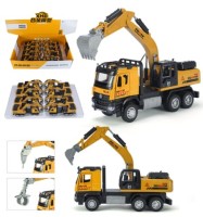 Машина металл экскаватор с ковшом 8 в уп 21 см, цена за шт.