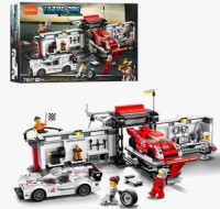 Конструктор Гонщики - Пит-лейн Porsche, 749 дет.