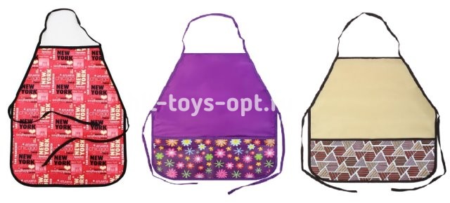 Фартук для труда с карманом в ассорти