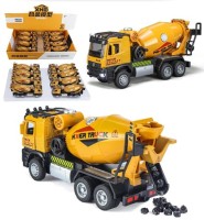 Машина металл Бетономешалка+камни 8 в уп 21 см, цена за шт.