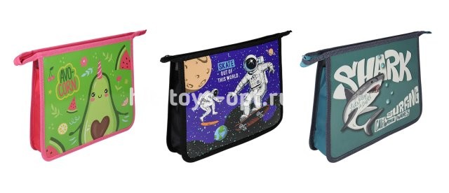 Папка для тетрадей Profit А5 на молнии в ассорти