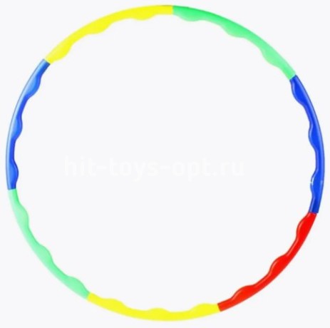 Обруч Разборной цветной, массажный, диаметр 76 см, толщина 3см